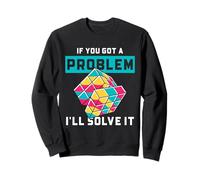 Speed Cubing Funny Problem Solver Puzzle Cita Arte Sudadera