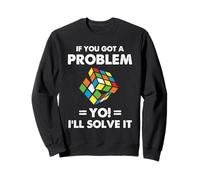 Speed Cubing Funny Problem Solver Puzzle Cita Arte Sudadera