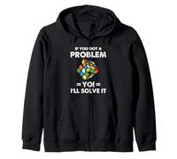 Speed Cubing Funny Problem Solver Puzzle Cita Arte Sudadera con Capucha