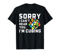 Speed Cubing Sorry I Can't Hear You - Diseño de Cita Divertida Camiseta
