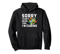 Speed Cubing Sorry I Can't Hear You - Diseño de Cita Divertida Sudadera con Capucha