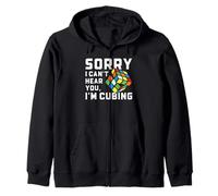 Speed Cubing Sorry I Can't Hear You - Diseño de Cita Divertida Sudadera con Capucha
