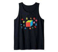 Speed Cubing Stem Fórmula matemática Puzzle Cube Design Camiseta sin Mangas