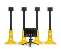 Speed Gates Pro - Sistema electrónico de sincronización de sprint con sensores de radiofrecuencia, temporizador LED y bolsa de transporte - Temporizador de tablero de 40 yardas y equipo de