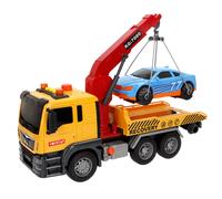 ColorBaby 39058 Speed & Go Camión grúa Juguete, con Luces y Sonidos, Brazo Extensible, Interactivo, Sistema de fricción, Escala 1:10, Coches para niños a Partir de 3 años