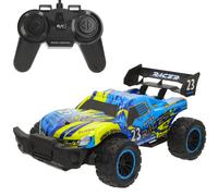 Speed & Go - Coche teledirigido juguete, escala 1:14, 6 direcciones, mando frecuencia 27 MHz, batería recargable USB, velocidad 6-8 km/h, distancia de hasta 20 metros, coche de juguete, juguetes para