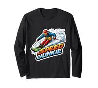 Speed Junkie Esquí Alpino Esquiador Adicto a la diversión Amante del esquí Manga Larga