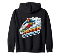Speed Junkie Esquí Alpino Esquiador Adicto a la diversión Amante del esquí Sudadera con Capucha