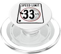 Speed Limit 33 1/3 RPM Vinyl Registro Álbum de Música DJ PopSockets PopGrip para MagSafe