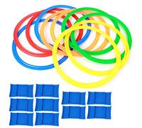 Speed Rings Juego de Ayuda de Entrenamiento Duradero para Niños, 10 Aros de Agilidad Coloridos para Jugar Al Aire, 11,4 Pulgadas de Diámetro, Adecuado para Niños, Hecho de Plástico