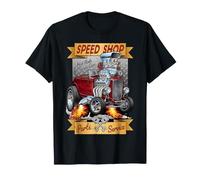 Speed Shop Hot Rods & Muscle Cars Servicio de Piezas Retro Camiseta