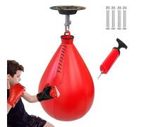 Speedbag Boxing Set, Pear Shaped Speed Bag, Portable Boxing Ball, Boxing Training Equipment, Adjustable Speed Bag, Gym Boxing Ball, Reflex Training Ball, Boxing Speed Trainer, Swivel Boxing Bag