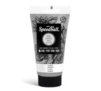 Speedball 003514 Tinta de Bloque Soluble en Agua de 75 CC Plateada, Madera, Plata, 2.5oz