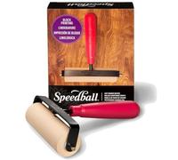 Speedball Deluxe - Rodillo para Pintar de Goma Suave, Maroon, 4-Inch