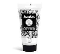 Speedball Tinta de bloque 003503 – Soluble en agua, color blanco, 75 ml