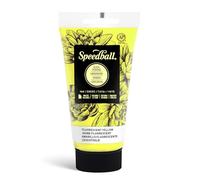 Speedball Tinta de bloque soluble en agua de 75 ml, amarillo fluorescente, para impresión en bloque, Lino, serigrafía, kit de artistas