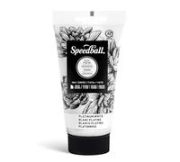 Speedball Tinta de bloque soluble en agua de 75 ml, color blanco platino, para impresión en bloque, impresión de lino, serigrafía, para artistas