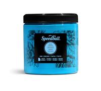 Speedball Tinta de bloque soluble en agua de 8 onzas, azul fluorescente, para impresión de bloques, impresión de lino, serigrafía, kit de artistas
