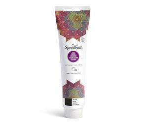 Speedball Tinta de impresión de bloques de tela, 5 onzas, negra, no requiere calor para textiles, fórmula permanente, fabricada en Estados Unidos