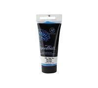 Speedball - Tinta soluble en agua de 37 ml, color azul fluorescente, impresión de bloques, impresión de lino, serigrafía, kit para artistas