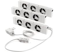 SpeedComfort Set de 3 Unidades: Ventilador de calefacción Inteligente para calefactores, Larga duración para calefactores y radiadores, para Ahorrar energía y costes de calefacción