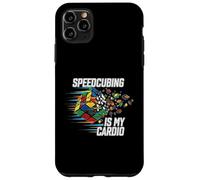Speedcubing Is My Cardio Funny Cube Solver Design Carcasa para iPhone 11 Pro MAX