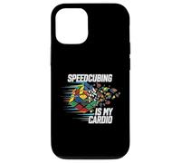 Speedcubing Is My Cardio Funny Cube Solver Design Carcasa para iPhone 12/12 Pro