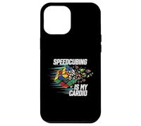 Speedcubing Is My Cardio Funny Cube Solver Design Carcasa para iPhone 12 Pro MAX