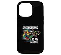 Speedcubing Is My Cardio Funny Cube Solver Design Carcasa para iPhone 13 Pro