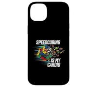 Speedcubing Is My Cardio Funny Cube Solver Design Carcasa para iPhone 14 Plus
