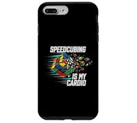 Speedcubing Is My Cardio Funny Cube Solver Design Carcasa para iPhone 7 Plus/8 Plus