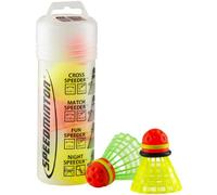 Speeder® Tube Mix (Bote de 5 gallitos de Diferentes Tipos para la Práctica del Crossminton/Speed Bádminton)