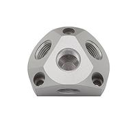 Speedfit - Caja de distribución de aire para serie speedfit (aluminio, 2 tapones, entrada G 1/2, salida 3 x G 1/2)