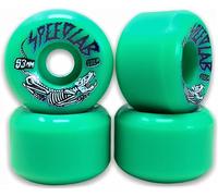 Speedlab. Ruedas para monopatín de Laboratorio, Color Verde, 53 mm, 101 A (Juego de 4)