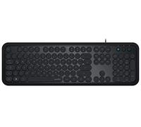 SpeedLink Circle - Teclado con diseño Retro, Color Negro