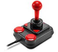 Speedlink COMPETITION PRO EXTRA USB Joystick - Joystick digital con DirectInput y microinterruptor, negro-rojo