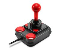 Speedlink COMPETITION PRO EXTRA USB Joystick - Joystick digital para PC con DirectInput y microinterruptor, para juegos arcade y retro, negro-rojo