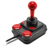 Speedlink COMPETITION PRO EXTRA USB Joystick - Joystick digital para PC con DirectInput y microinterruptor, para juegos arcade y retro, negro-rojo
