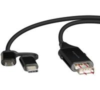 4in1 Usb-C / Micro USB Cable Adaptador de Carga para Lenovo Samsung Huawei Wacom