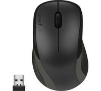 KAPPA Mouse - Wireless, black | 1200dpi con receptor USB de 2,4 GHz, ratón inalámbrico sin cable para PC, portátil, ordenador portátil y ordenador, oficina