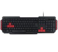 Speedlink LUDICIUM Gaming Keyboard FR Layout - Teclado de Juego con Enchufe USB (10 Botones Foctions Multimedia, Forma ergonómica) Color Negro