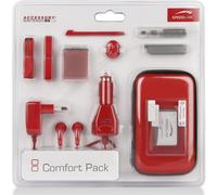 Speedlink Paquete Rojo Funda Dura Auriculares Cargador Pen para Nintendo DS Lite