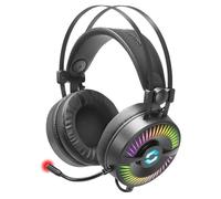 SPEEDLINK Quyre RGB 7.1 - Auriculares para Videojuegos con Sonido Envolvente 7.1 (Sonido Personalizable, iluminación RGB con 16.7 Millones de Colores, 20 Hz - 100 kHz), Color Negro
