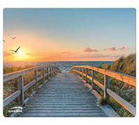 Speedlink Silk Mousepad - Alfombrilla para el ratón con Suave Superficie de Tela, Efecto antiestático y Deslizamiento óptimo, Playa