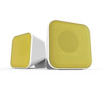 Speedlink Snappy - Altavoces estéreo, color blanco y amarillo
