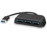 Speedlink Snappy EVO Concentrador USB de 4 Puertos: concentrador pasivo USB-A 3.1 Gen 1 con 3 Puertos USB-A y 1 USB-C para una rápida Transferencia de Datos, conexión a través de USB-A, Negro