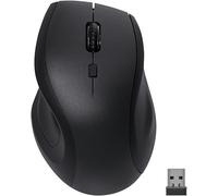 Speedlink Snappy - Ratón Inalámbrico de 2,4 GHz, 5 Botones y hasta 1800 PPP, ergonómico Recargable con batería de 600 mAh, función de Carga USB-C, Receptor Nano USB-A para PC y portátiles, Negro