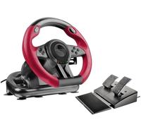 Speedlink TRAILBLAZER Racing Wheel - Volante para gaming para PS3/PS4, Xbox Series X/S/One y PC, levas de cambio y palanca de cambios, pedales ajustables, negro-rojo
