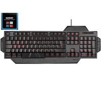 Speedlink Teclado para Juegos RAPAX, Botones de Juego etiquetados, ergonómicamente Ajustable en Altura - Negro, diseño NC