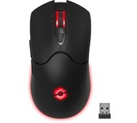 Speedlink Velox Wireless RGB Gaming Mouse - ratón Gaming inalámbrico, con batería Recargable, USB-C, 4800dpi, programable, Ligero, Nano Receptor USB para PC, iluminación LED RGB, Negro
